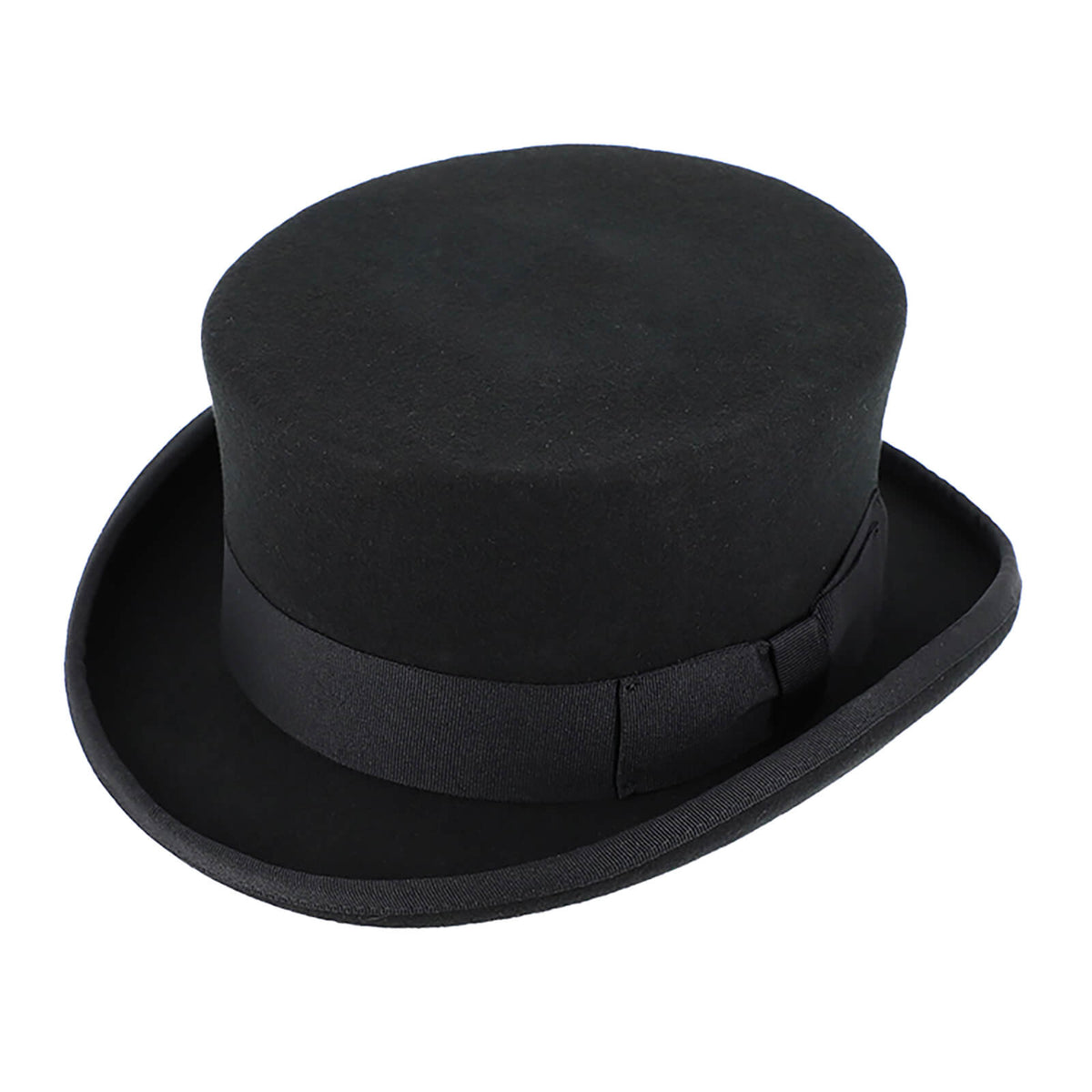 Fiebig Wollfilzhut Zylinder mit 10cm Höhe Schwarz