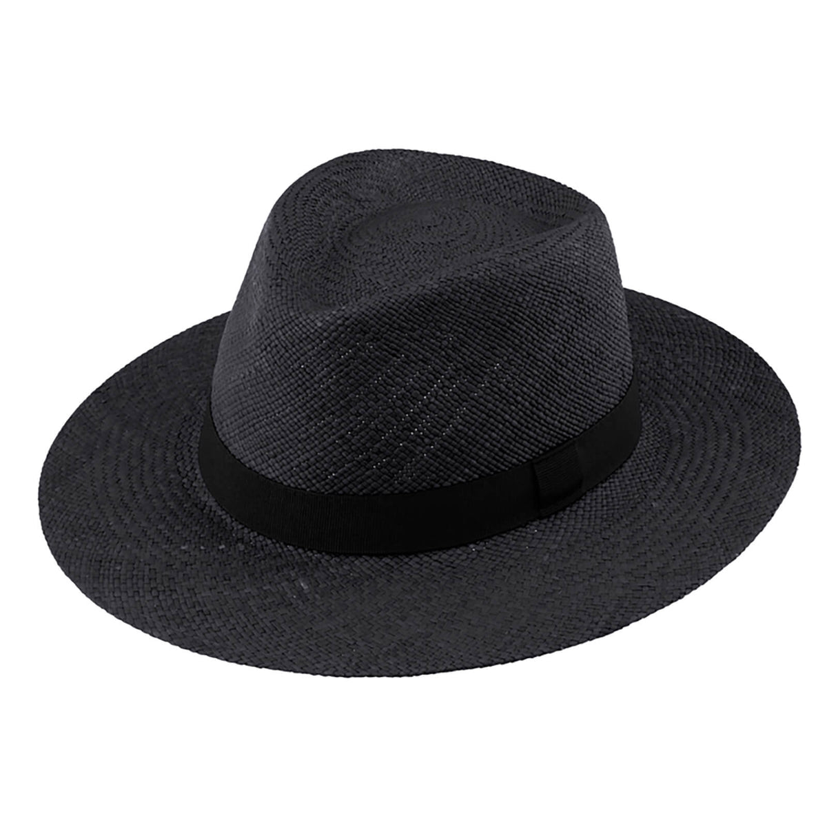 Fiebig Panamahut Traveller mit Ripsband Schwarz