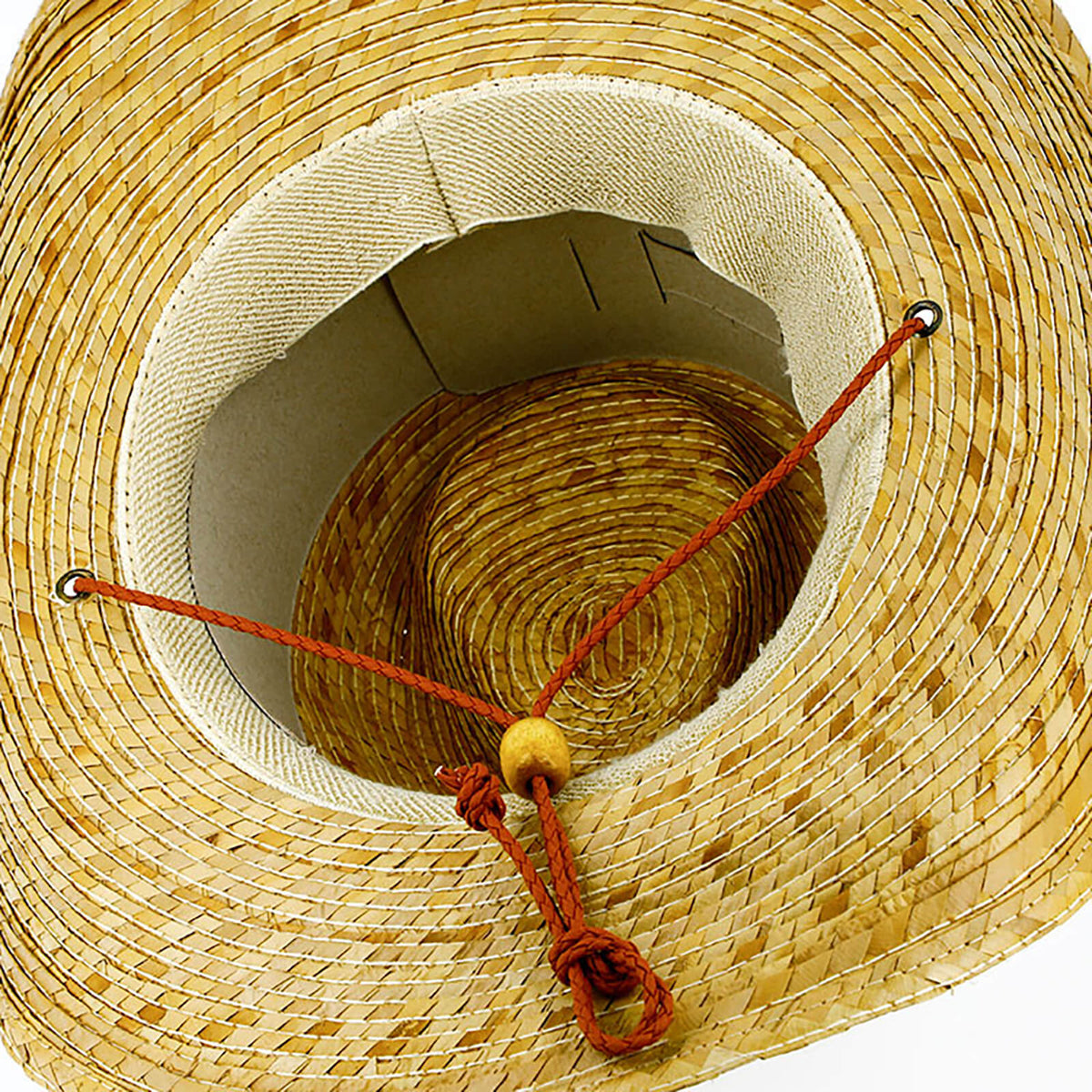 Fiebig Strohhut Western mit Kinnband UV-Schutz Natur