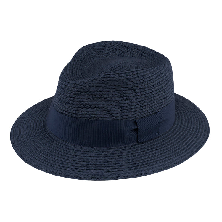 Fiebig Papierhut Traveller mit passendem Band Marineblau