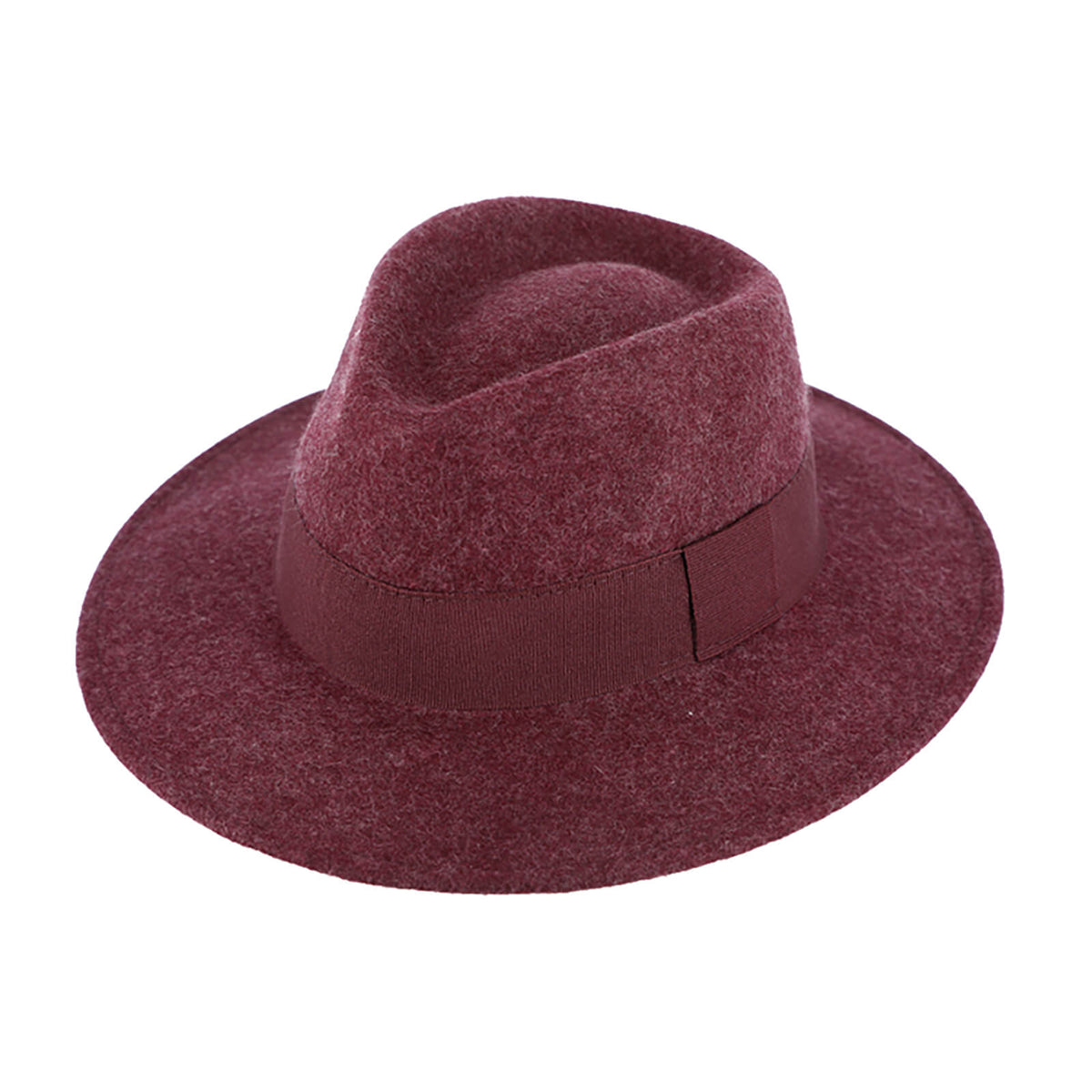 Fiebig Wollfilzhut Traveller melange Bordeaux