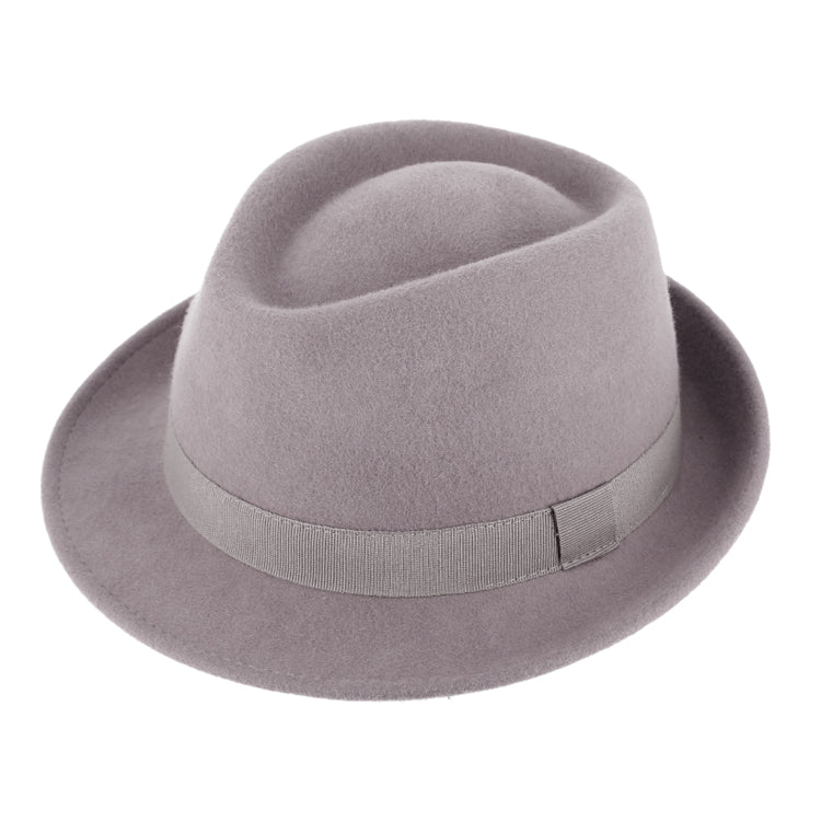 Fiebig Wollfilzhut Trilby crushable uni Hellgrau