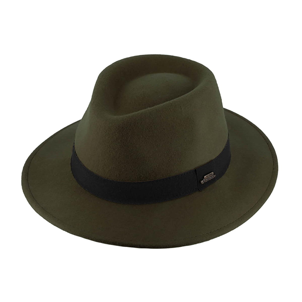 Fiebig Wollfilzhut Fedora waterproof und crushable Oliv