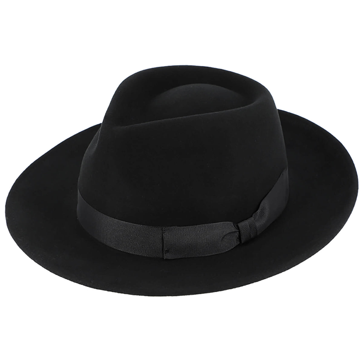 Fiebig Wollfilzhut Fedora Kaschmir Schwarz