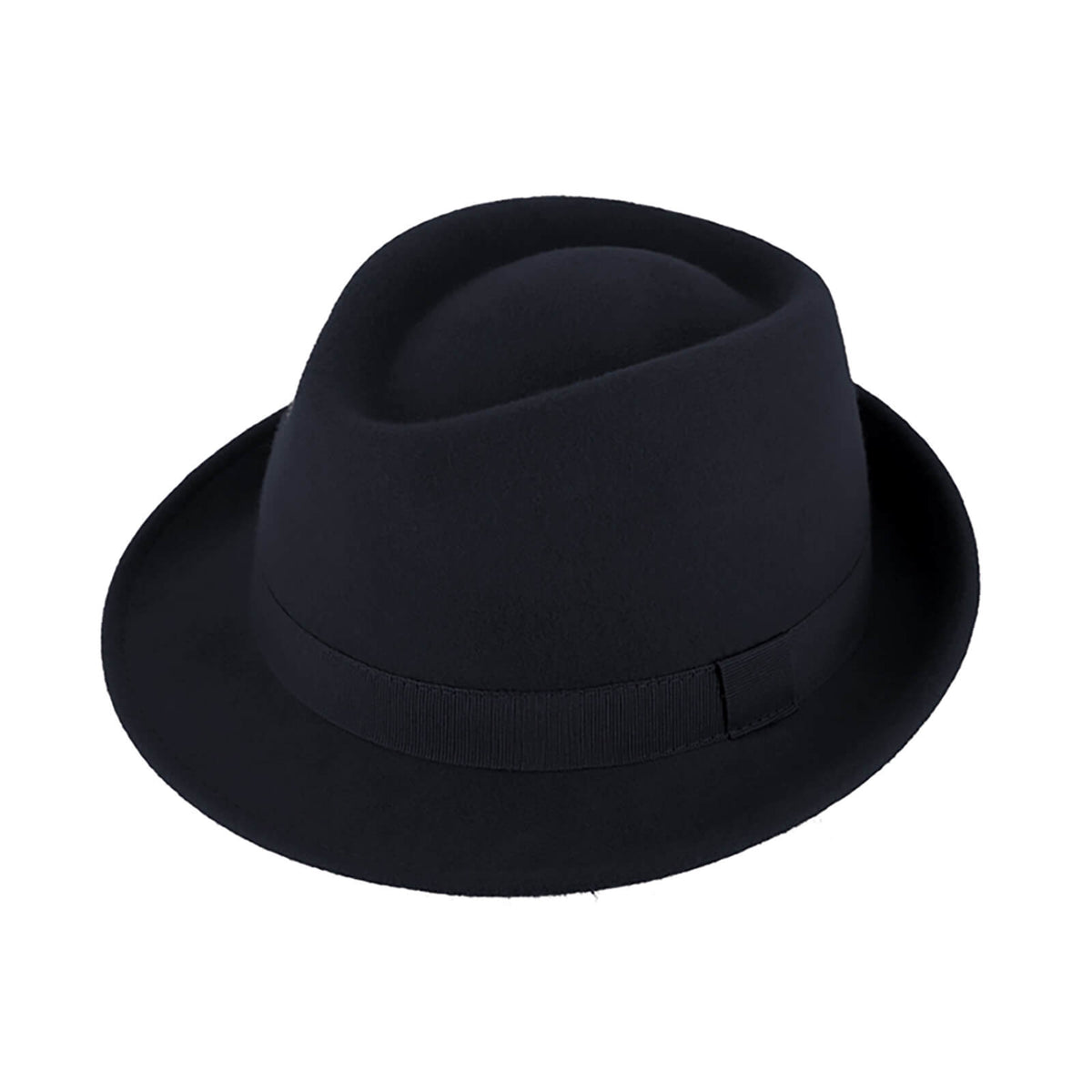 Fiebig Wollfilzhut Trilby uni Marineblau