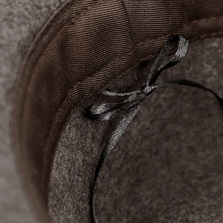 Fiebig Wollfilzhut Traveller waterproof und crushable Braun – Innenansicht