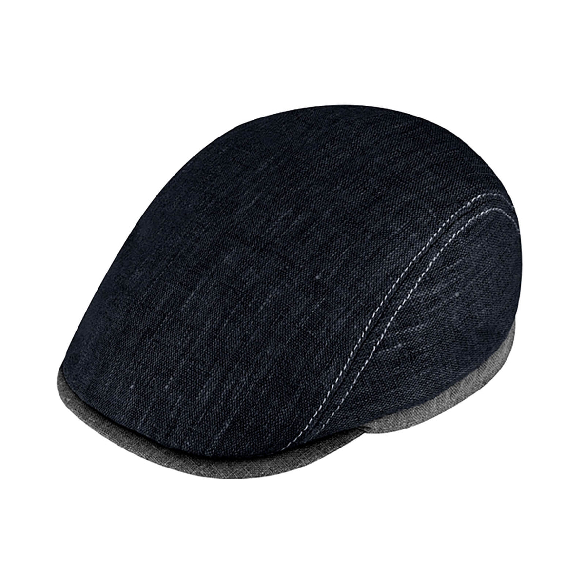 Fiebig Flatcap Leinen mit Steg UV-Schutz Anthrazit
