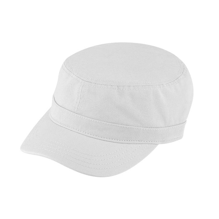 Fiebig Armycap Baumwolle uni UV-Schutz Weiss