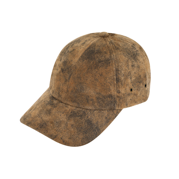Fiebig Baseballcap Leder uni Braun