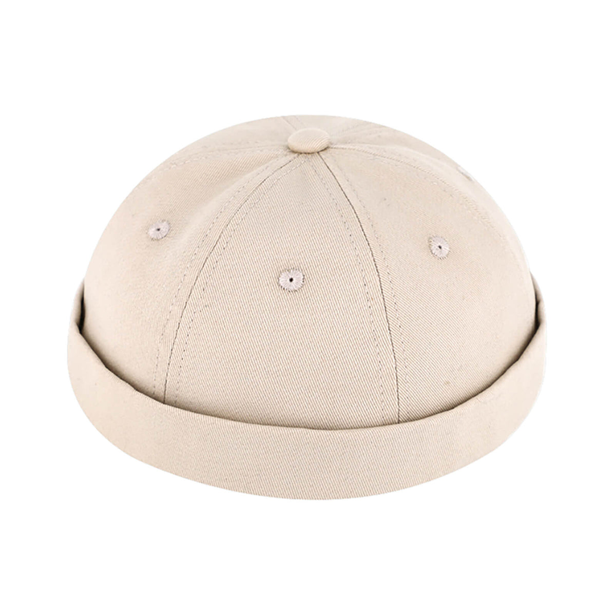 Fiebig Dockermütze Baumwolle uni UV Schutz Beige