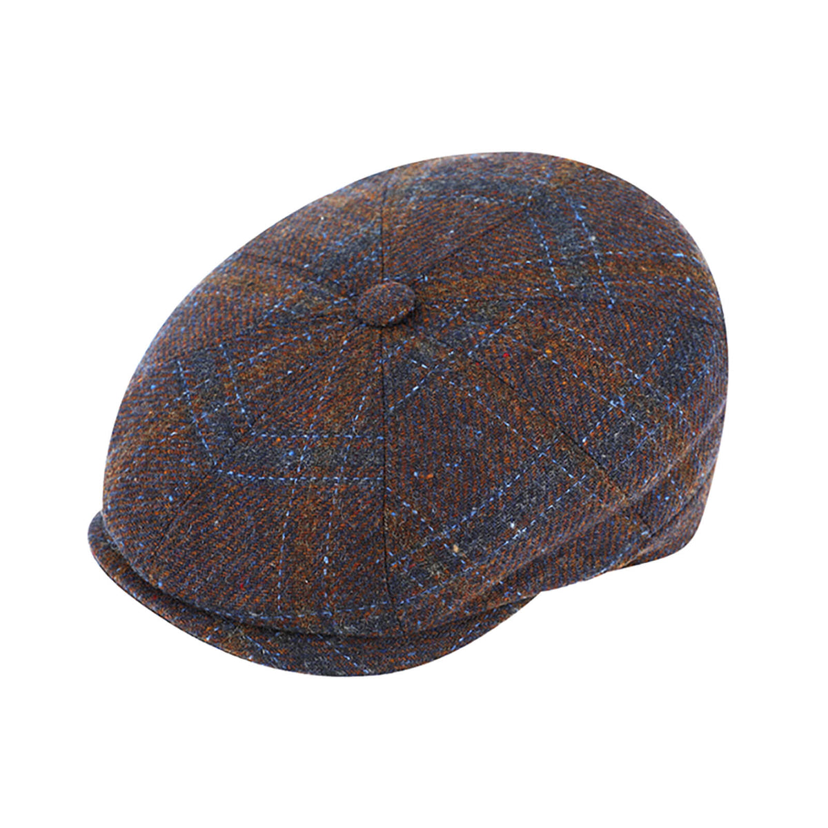 Fiebig 8-Panel Cap gemustert mit Steg Rost