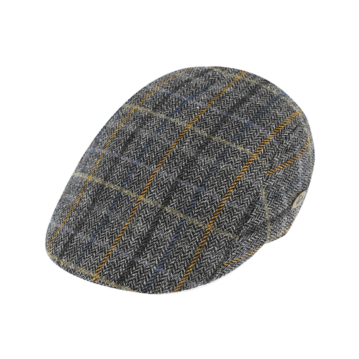 Fiebig Flatcap Wolle gemustert Anthrazit