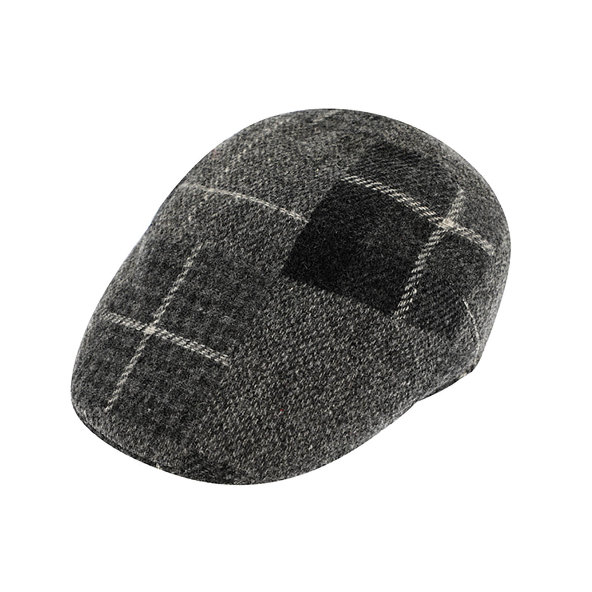 Fiebig Flatcap Wolle Patchwork Anthrazit