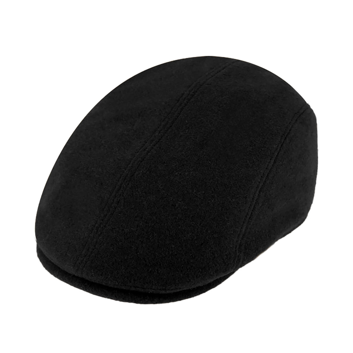 Fiebig Flatcap Wolle uni Sympatex mit Ohrenklappen Marineblau