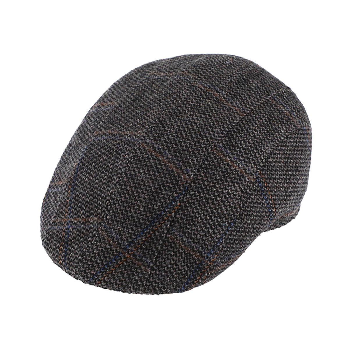 Fiebig Flatcap Längspanel meliert Anthrazit