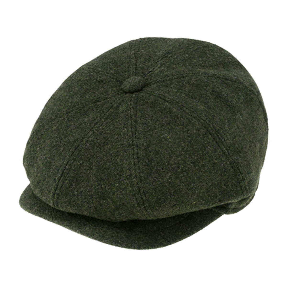 Fiebig 8-Panel Cap Shetland melange Oliv