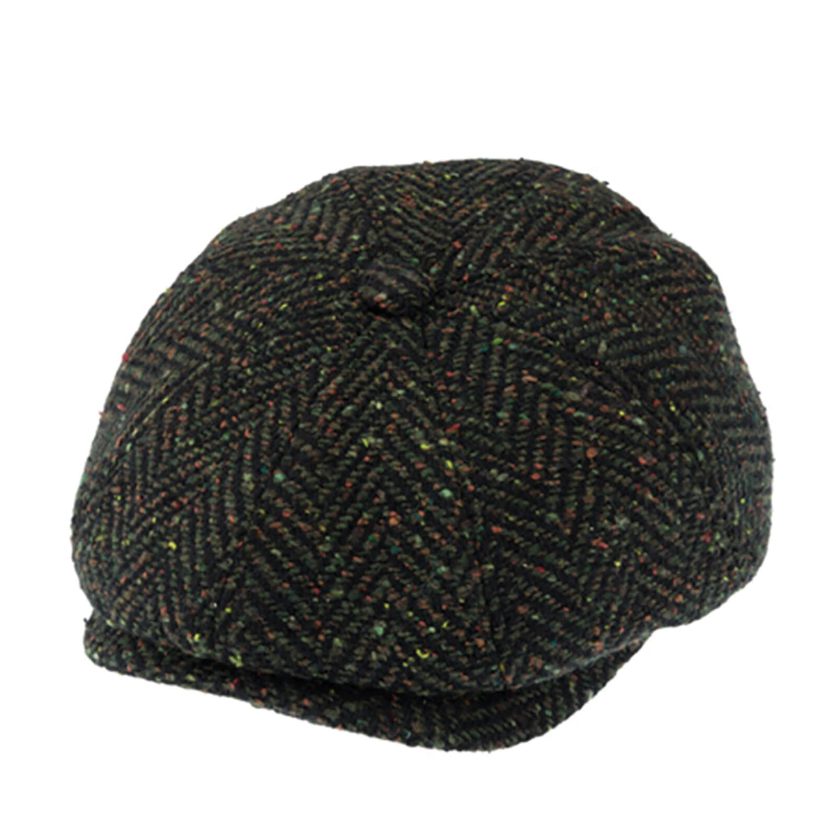 Fiebig 8-Panel Cap Wolle Herringbone Oliv