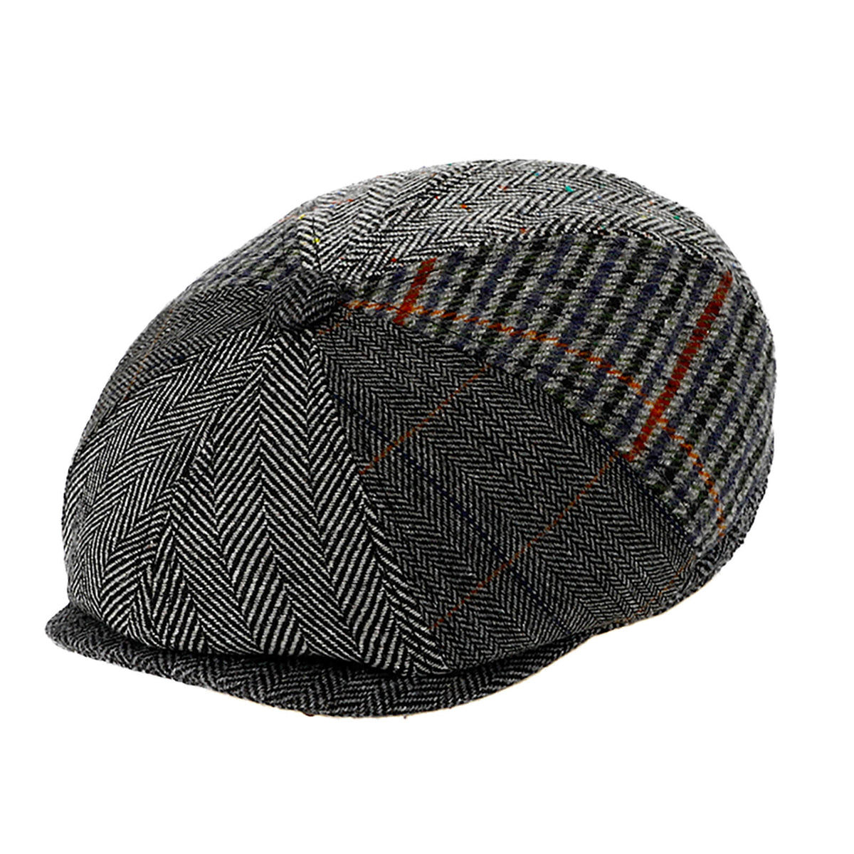 Fiebig 8-Panel Cap Patchwork Anthrazit