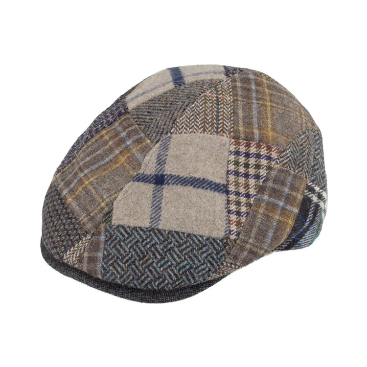 Fiebig Flatcap Pachtwork Taupe
