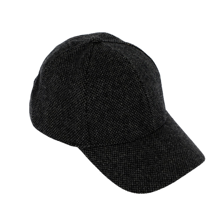 Fiebig Baseballcap Wolle melange Anthrazit