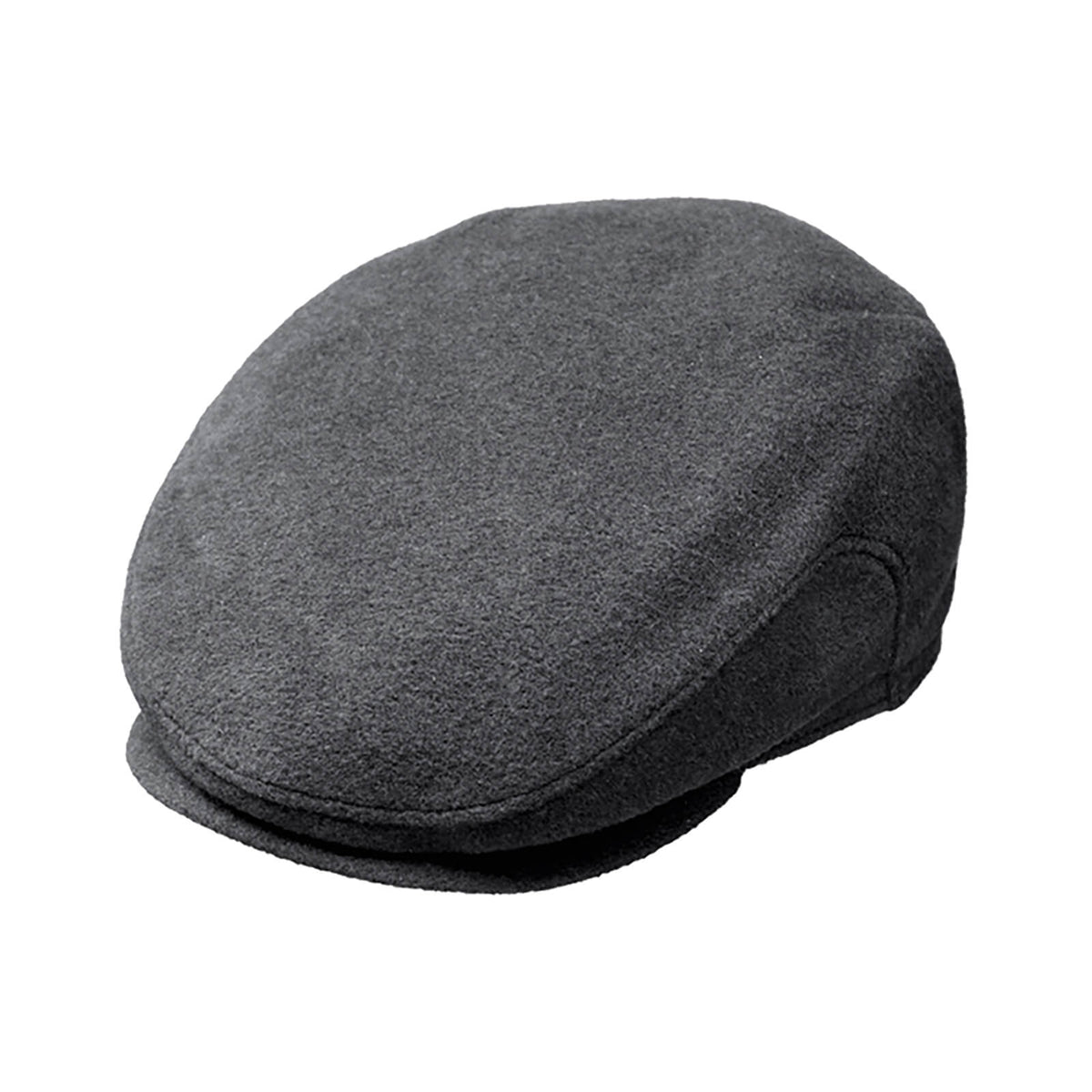 Fiebig Flatcap Wolle uni mit Ohrenklappen Anthrazit