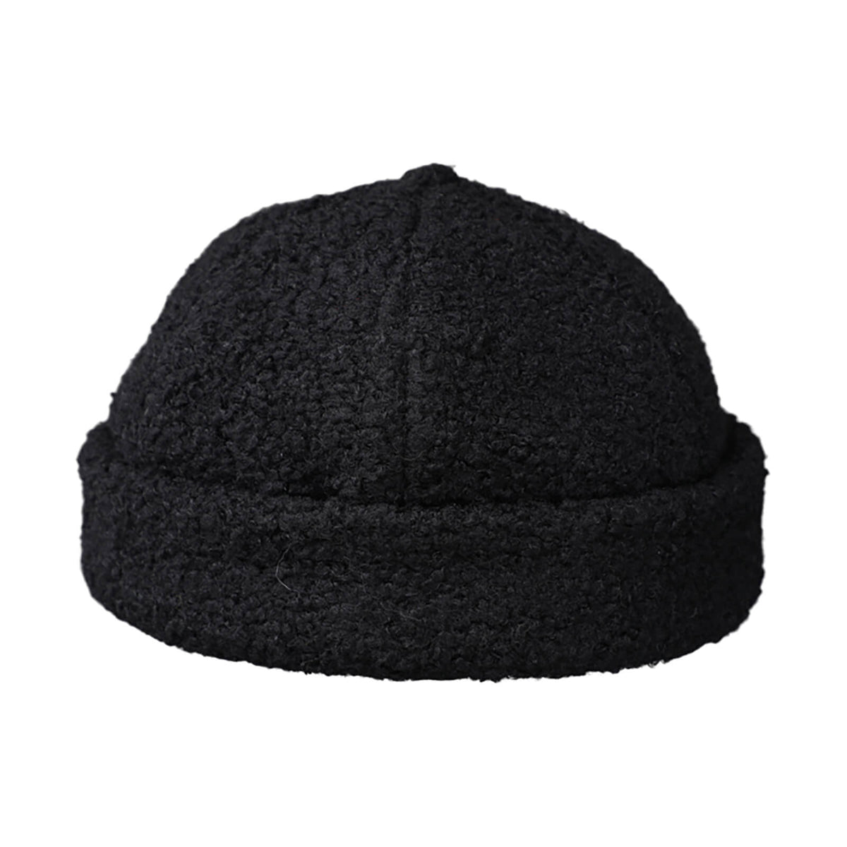 Fiebig Dockermütze uni Teddy Schwarz