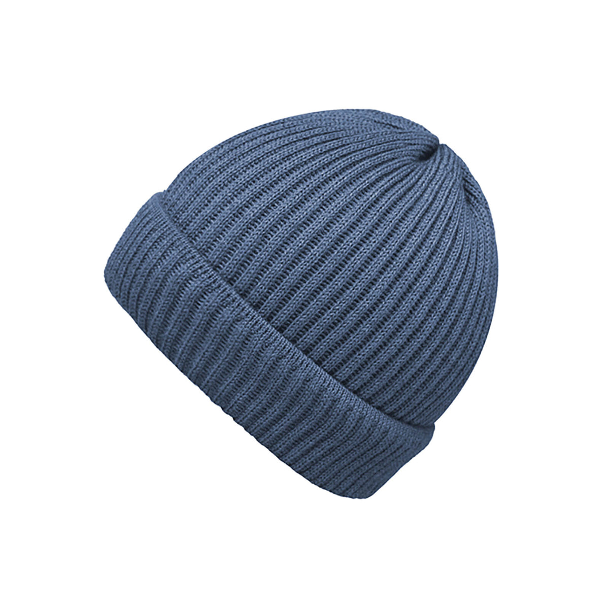 Fiebig Strickmütze Beanie mit Rollrand Merino