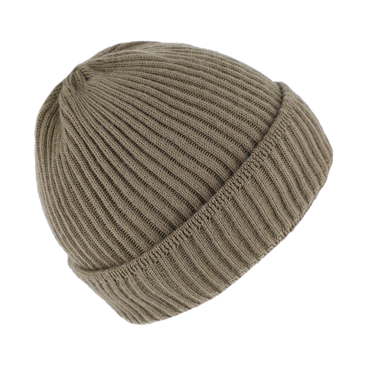 Fiebig Strickmütze Beanie mit Rollrand Merino