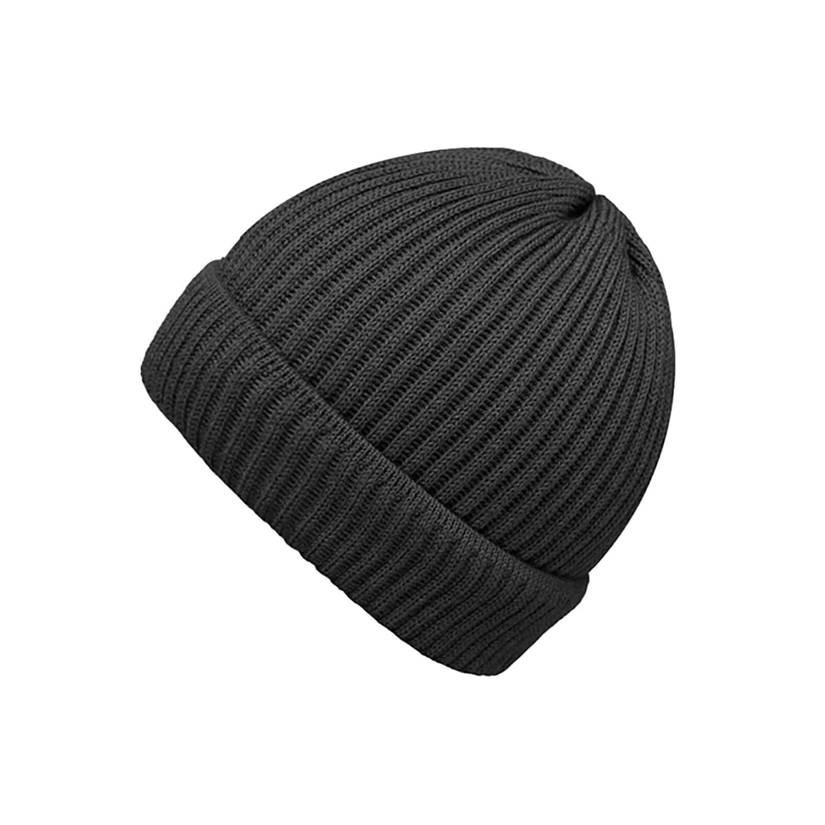 Fiebig Strickmütze Beanie mit Rollrand Merino