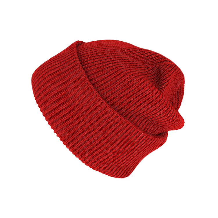 Fiebig Strickmütze Beanie recycelt – Rot