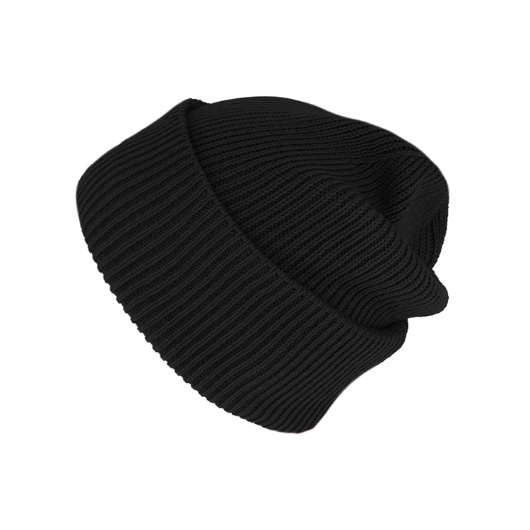 Fiebig Strickmütze Beanie recycelt – Schwarz