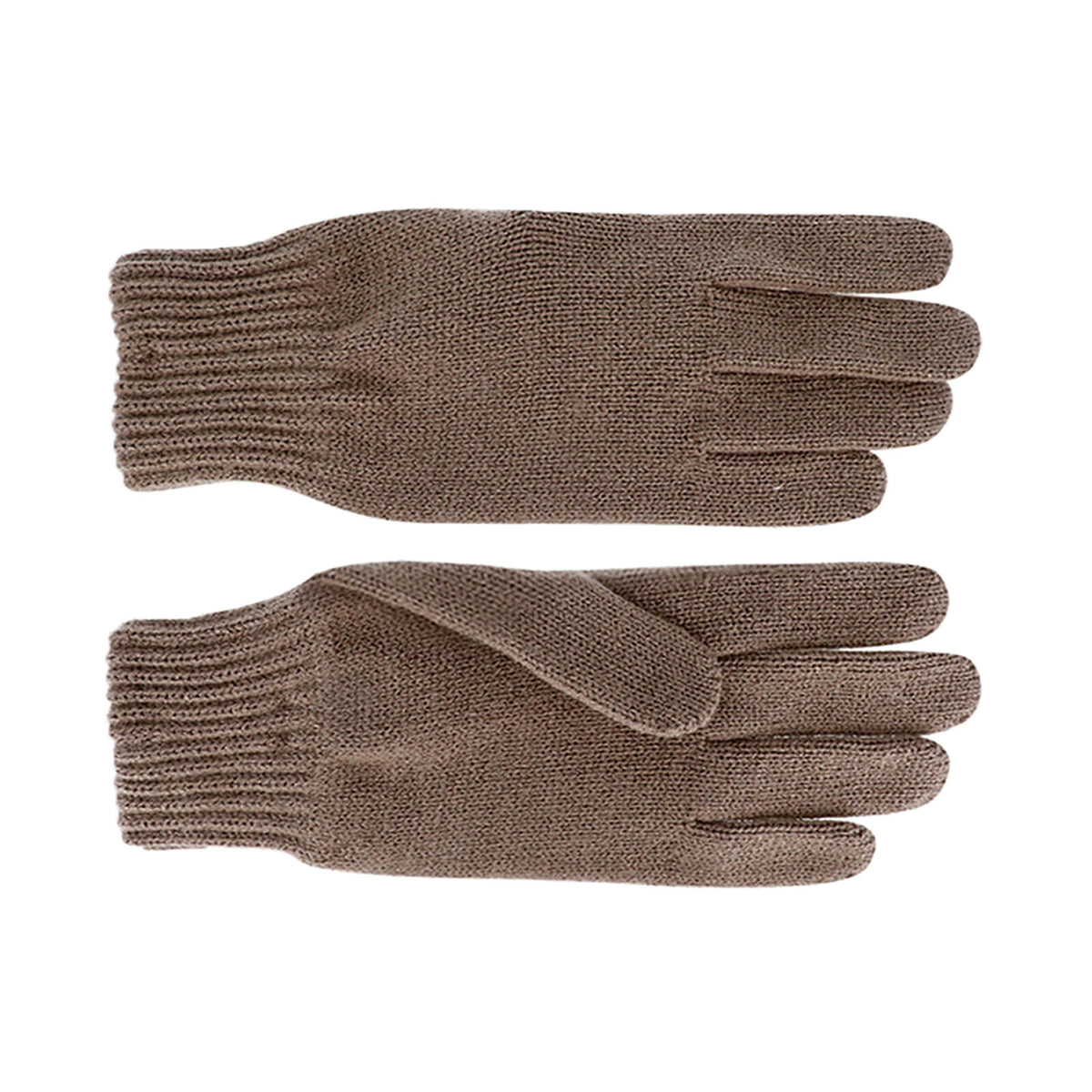 Fiebig Strickhandschuhe uni Taupe