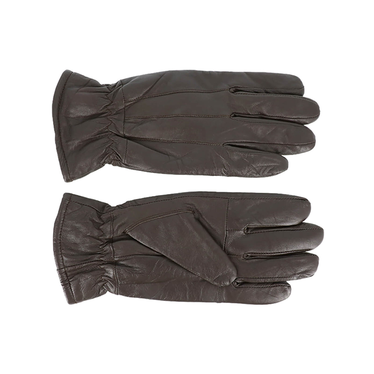 Fiebig Handschuhe Leder mit Futter Braun