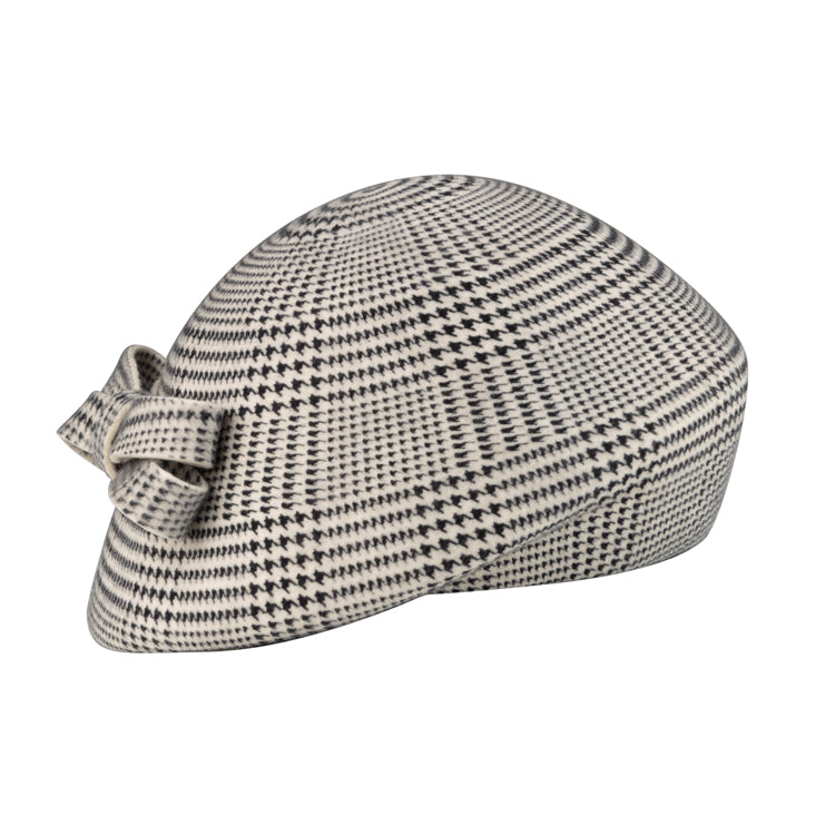 Fiebig Wollfilzhut Pillbox asymmetrisch uni – Gemustert natur