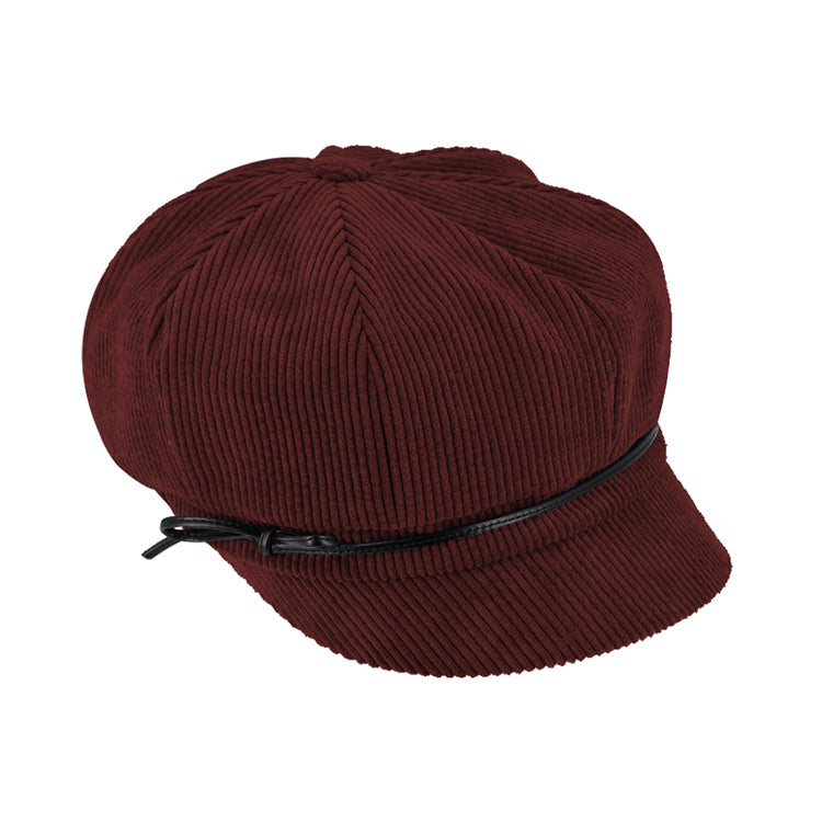 Fiebig Ballonkappe Cord uni – Bordeaux