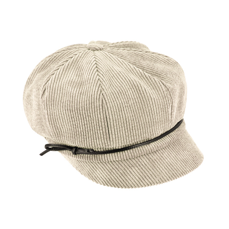 Fiebig Ballonkappe Cord uni – Natur