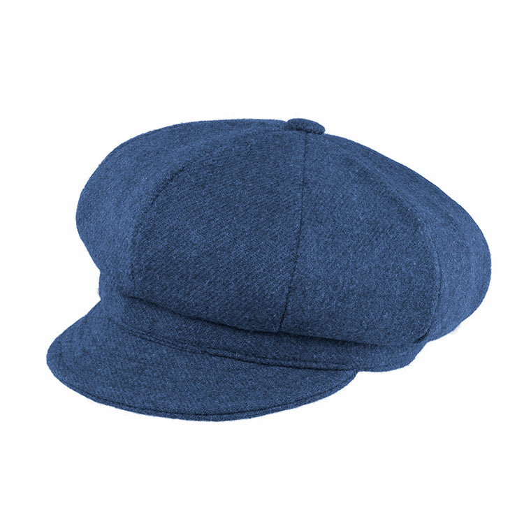Fiebig Ballonkappe Shetland melange Jeansblau – Gesamtansicht