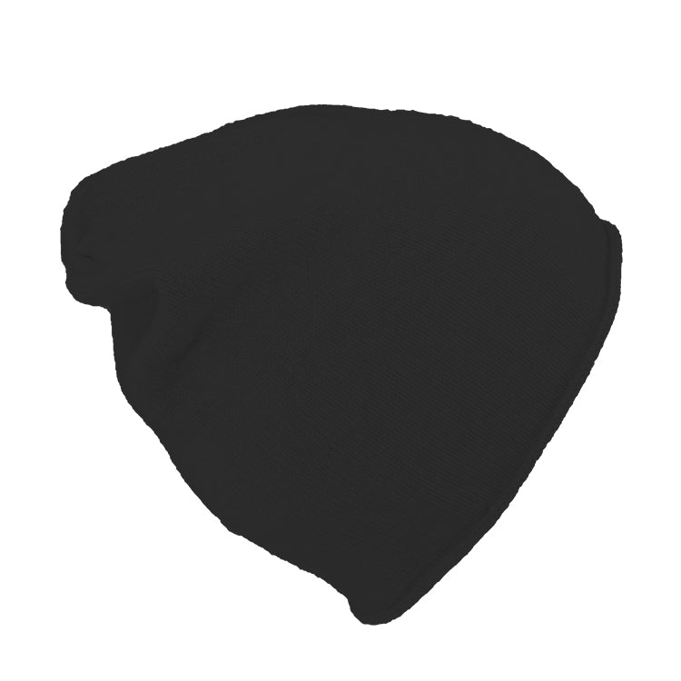 Fiebig Strick Beanie Kaschmir Rollrand uni – Schwarz
