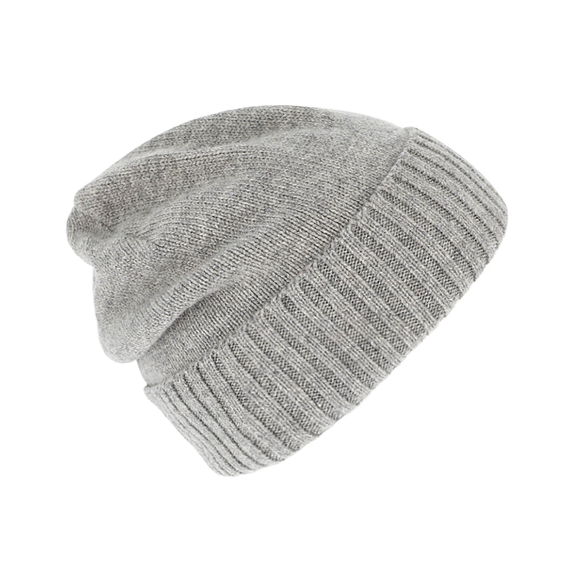 Fiebig Strickmütze Beanie Kaschmir uni