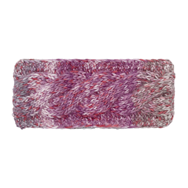 Fiebig Strickstirnband Zopfstrick melange – Pink