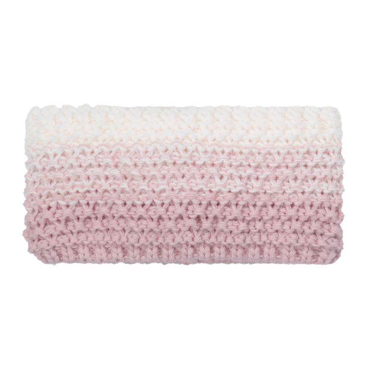 Fiebig Strickstirnband Wolle mehrfarbig melange – Malve