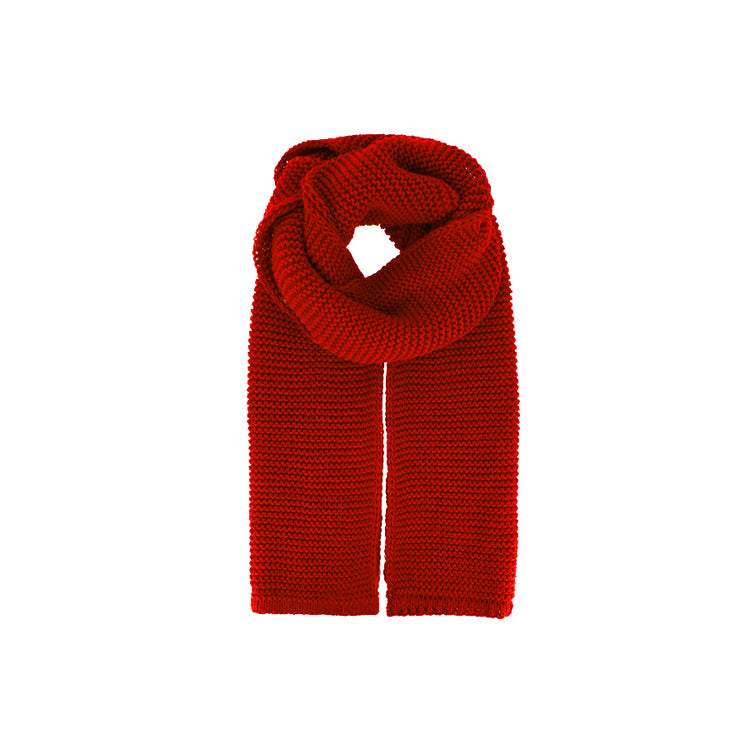 Fiebig Strickschal uni – Rot