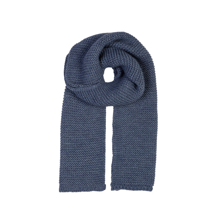 Fiebig Strickschal uni – Jeansblau