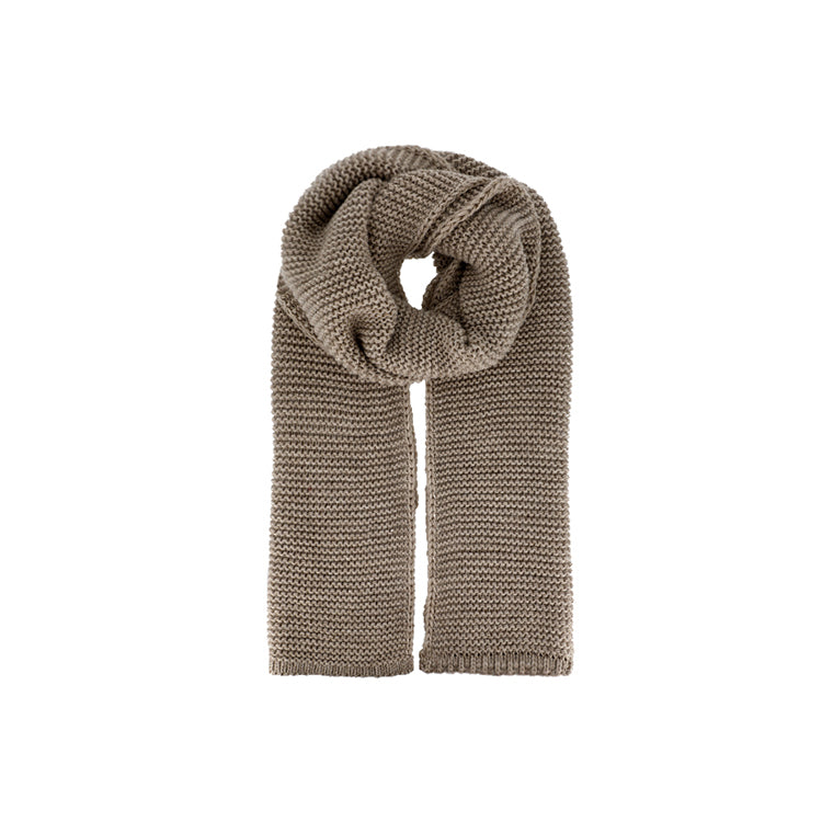 Fiebig Strickschal uni – Taupe
