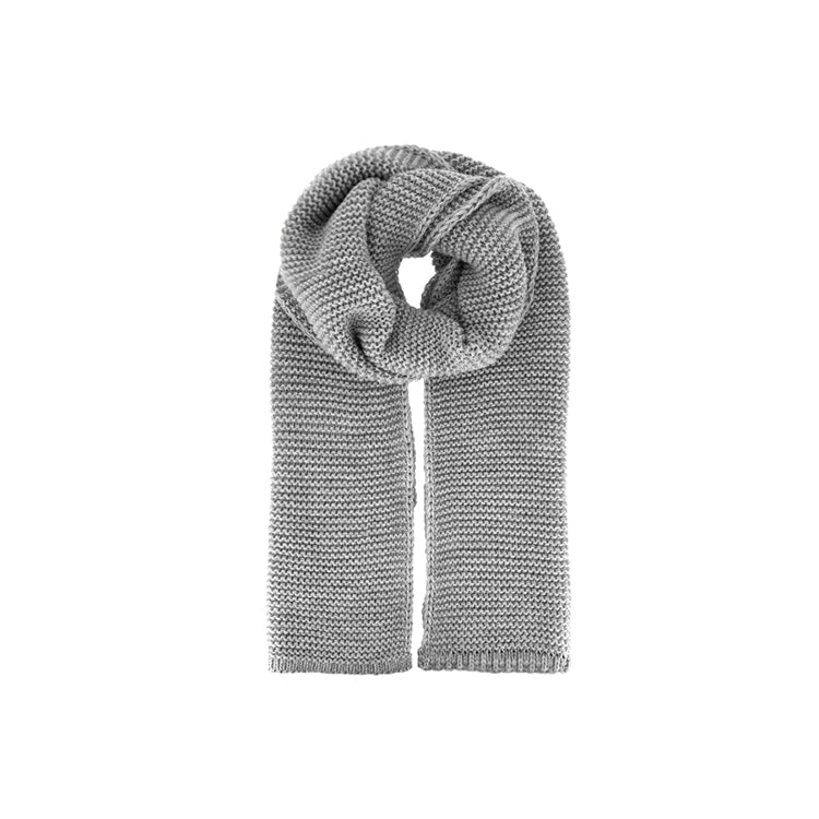 Fiebig Strickschal uni – Hellgrau