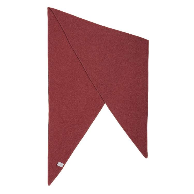 Fiebig Dreieckschal Kaschmir uni – Bordeaux