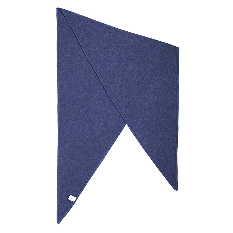 Fiebig Dreieckschal Kaschmir uni – Marineblau