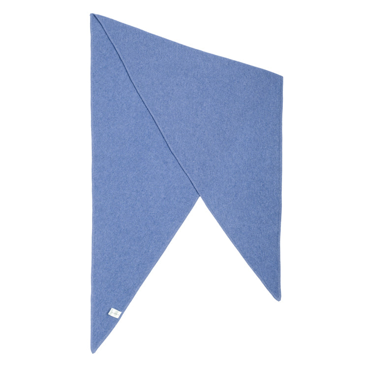 Fiebig Dreieckschal Kaschmir uni – Jeansblau