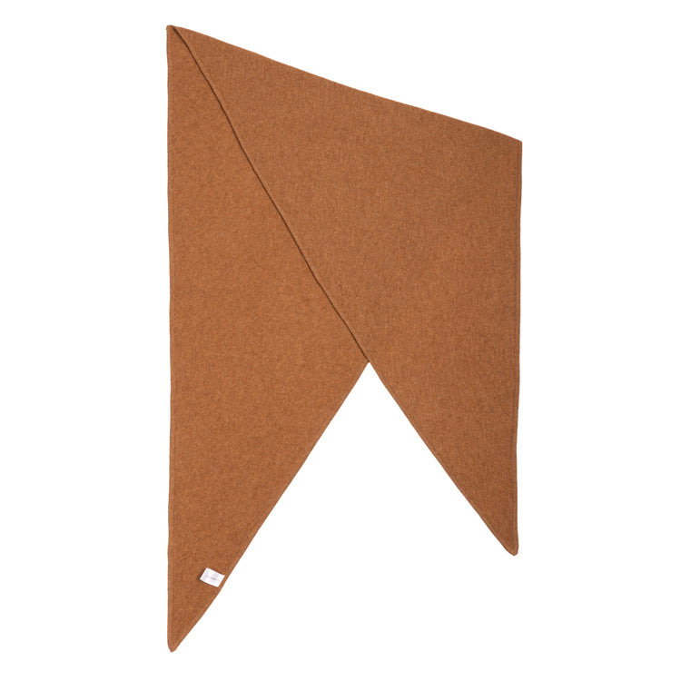 Fiebig Dreieckschal Kaschmir uni – Cognac