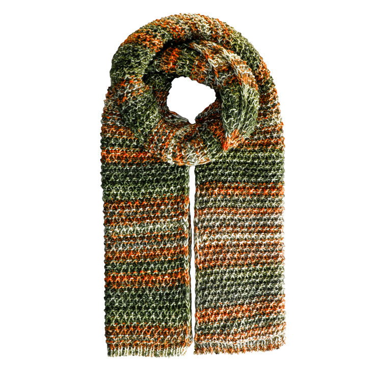Fiebig Strickschal melange – Olivgrün